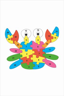 Çocuk Eğitici 24 Parça Puzzle I Akrep +3 Yaş