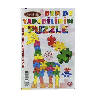 Çocuk Eğitici 24 Parça Puzzle I Zürafa +3 Yaş