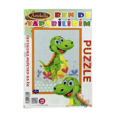 Çocuk Eğitici 24 Parça Puzzle I Dinazor +6 Yaş