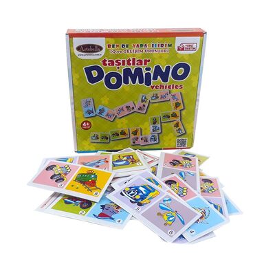 Zeka ve Dikkat Geliştiren Oyunlar I Taşıtlar Domino +4 Yaş