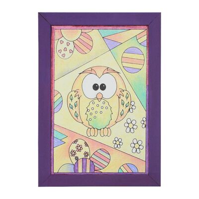 07 I Ahşap Çerçeveli Mandala Tuval Boyama Seti + 6 Yaş 20x30 cm