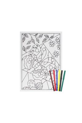 12 I Ahşap Çerçeveli Mandala Tuval Boyama Seti + 6 Yaş 20x30 cm