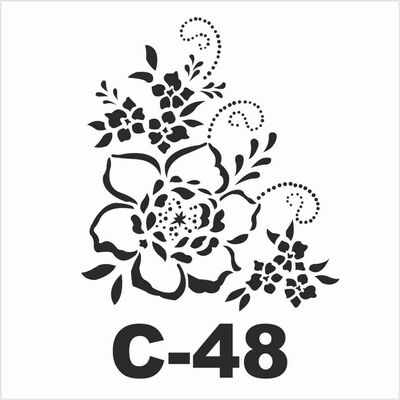 Stencil C-48 15x20 cm