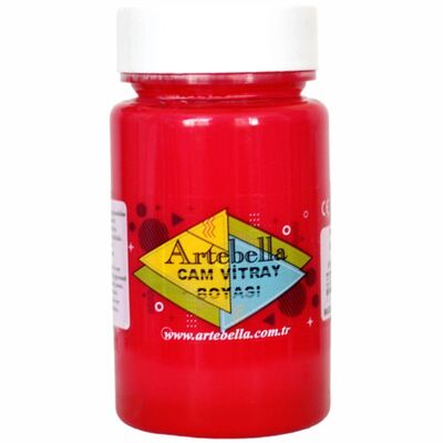 Cam Vitray Boyası 8804 Kırmızı 90 ml