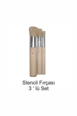 Fısn2s01 Stencıl Fırçası 3 Lü Set