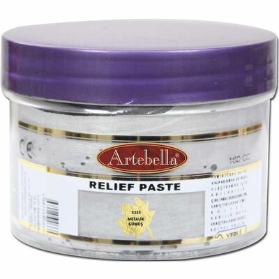 Rölyef Pasta 3353 Metalik Gümüş 160 ml