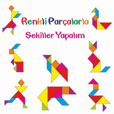 Eğitici Öğretici Çocuk Oyunları I Şekil Tangram +4 Yaş