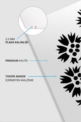 32x32 cm Pres Kompozit Radius Kesim Plaka