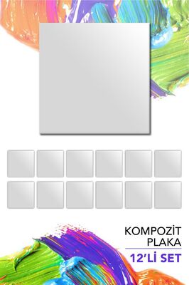 10x10 cm Pres Kompozit Plaka 12'li Paket