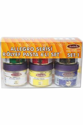 Rölyef Pasta Allegro Serisi 50 cc 6'Lı Set-1