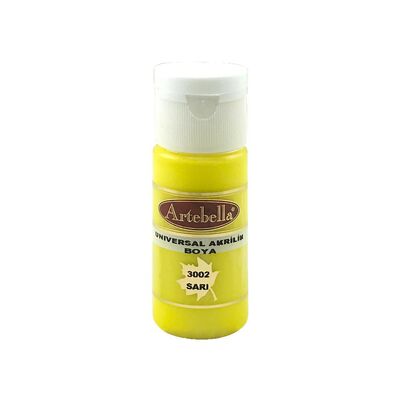 Universal Akrilik Boya 3002 Sarı 30 ml