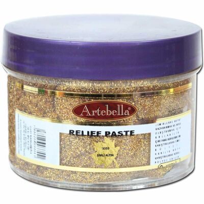 Rölyef Pasta 3355 Simli Altın 160 ml