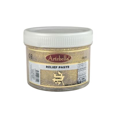 Rölyef Pasta 3355 Simli Altın 160 ml