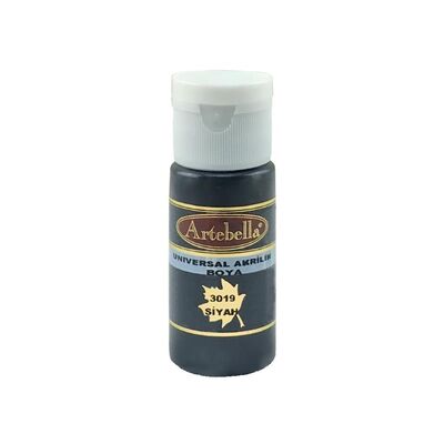 Universal Akrilik Boya 3019 Siyah 30 ml