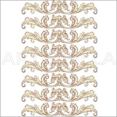 Kolay Transfer 1772v Dantel Desen Transparan 23x34 cm